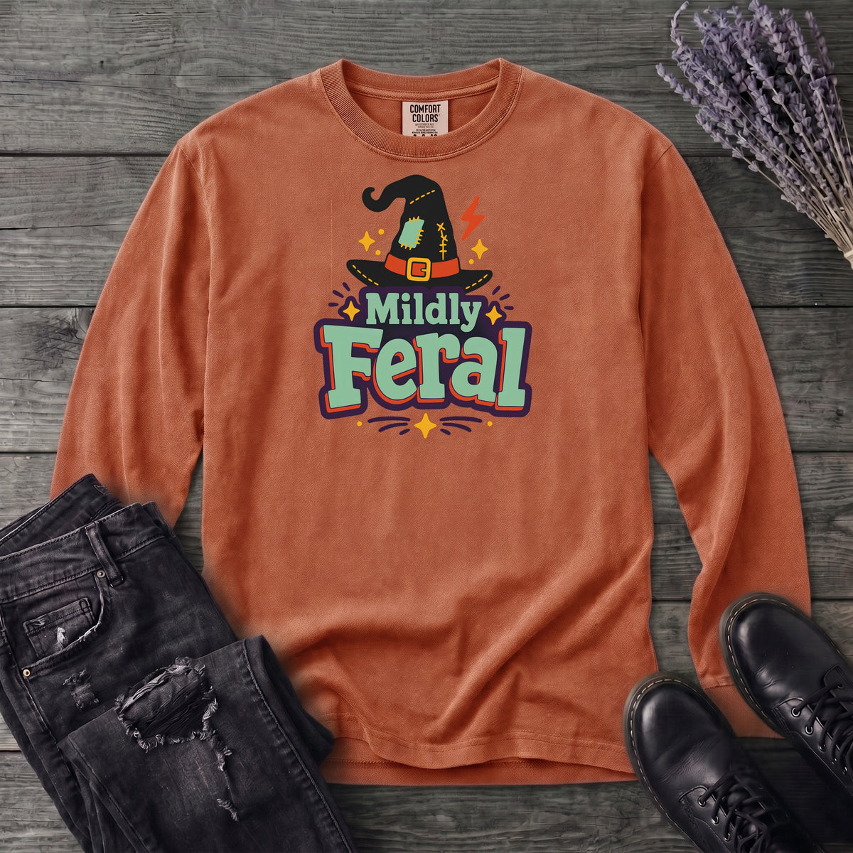 Mildly Feral Long Sleeve T-Shirt
