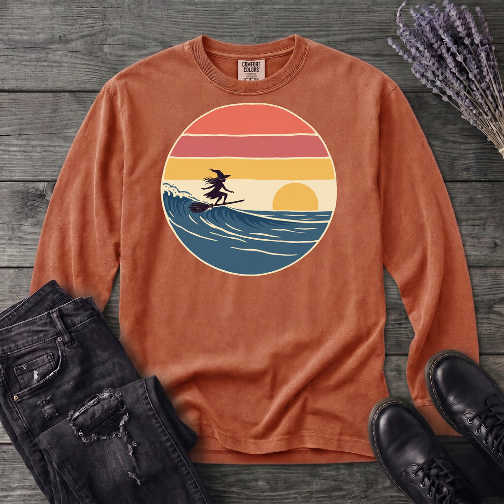 Surfing Witch Long Sleeve T-Shirt