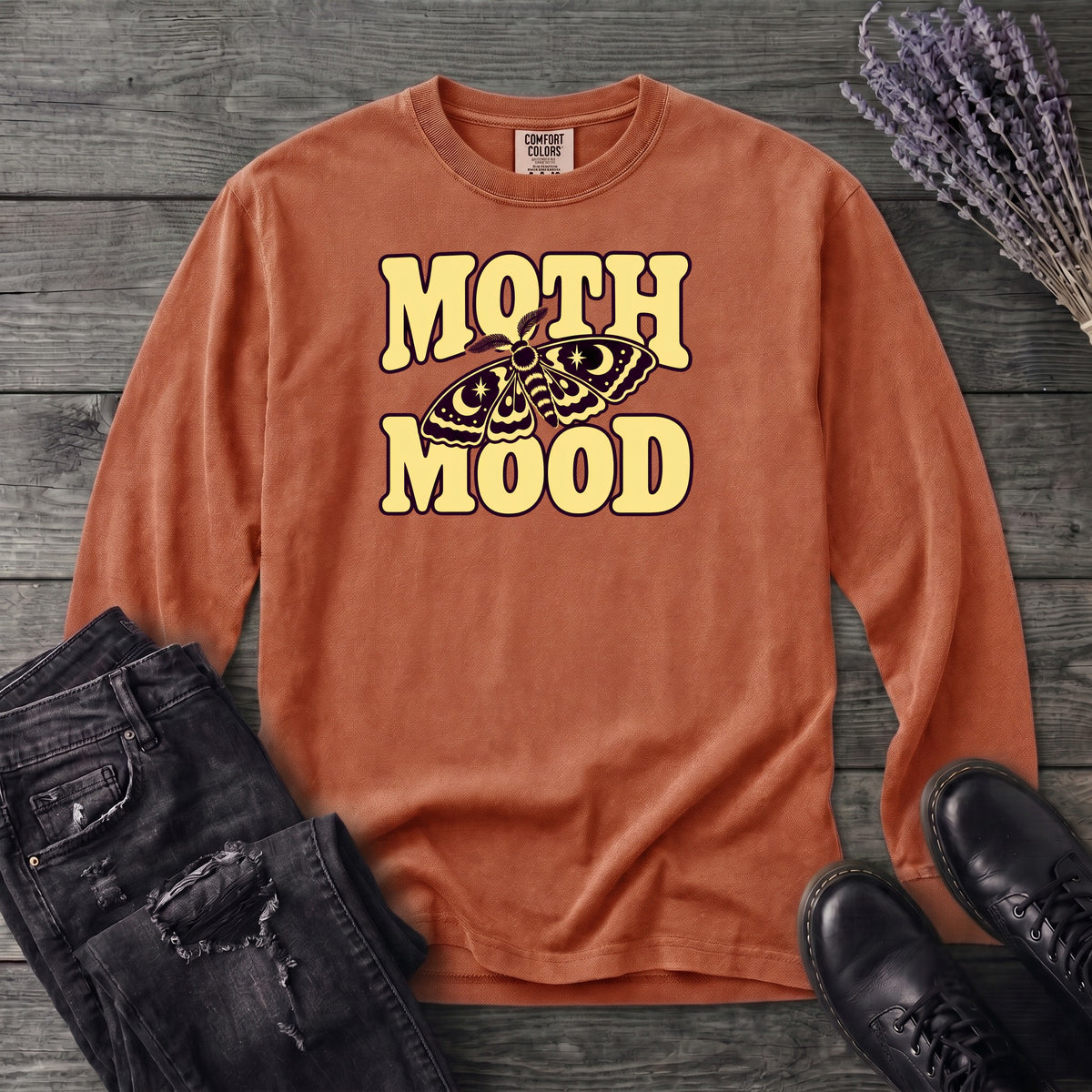 Moth Mood Long Sleeve T-Shirt