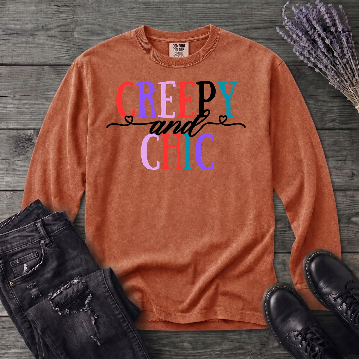 Creepy And Chic Long Sleeve T-Shirt