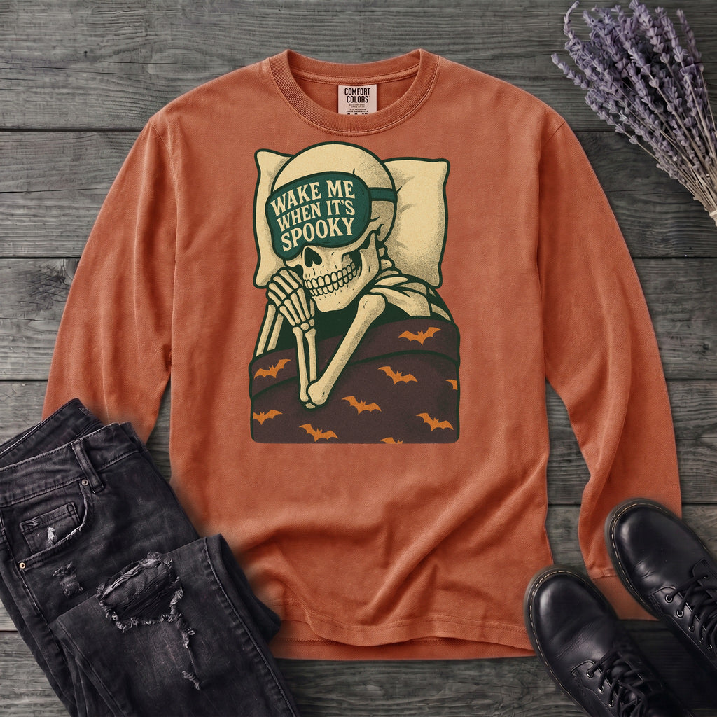 Wake Me When It's Spooky Long Sleeve T-Shirt