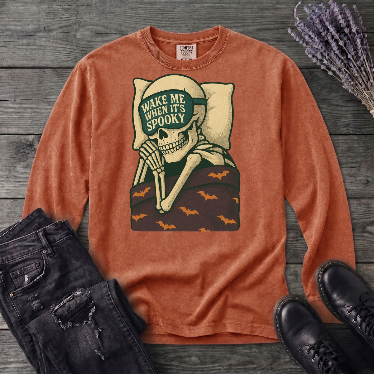 Wake Me When It's Spooky Long Sleeve T-Shirt
