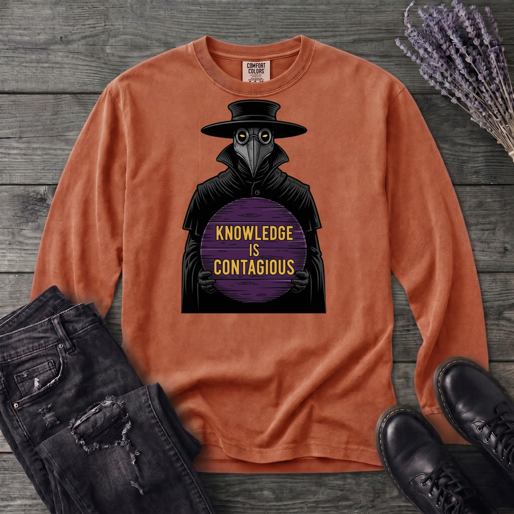 Plague Doctor Knowledge Is Contageous Long Sleeve T-Shirt