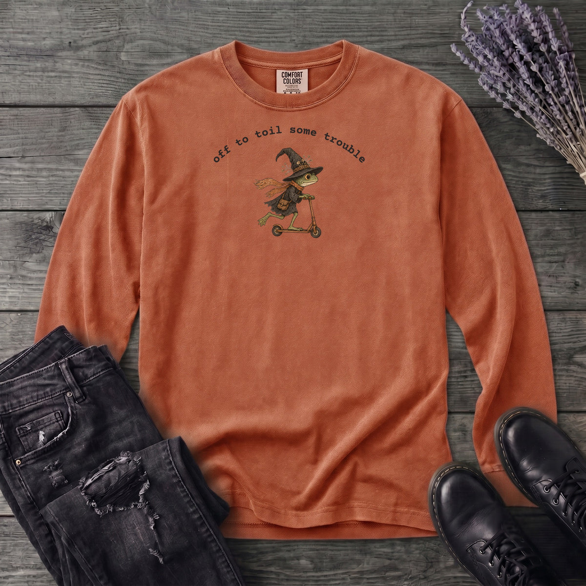 Off To Toil Some Trouble Long Sleeve T-Shirt