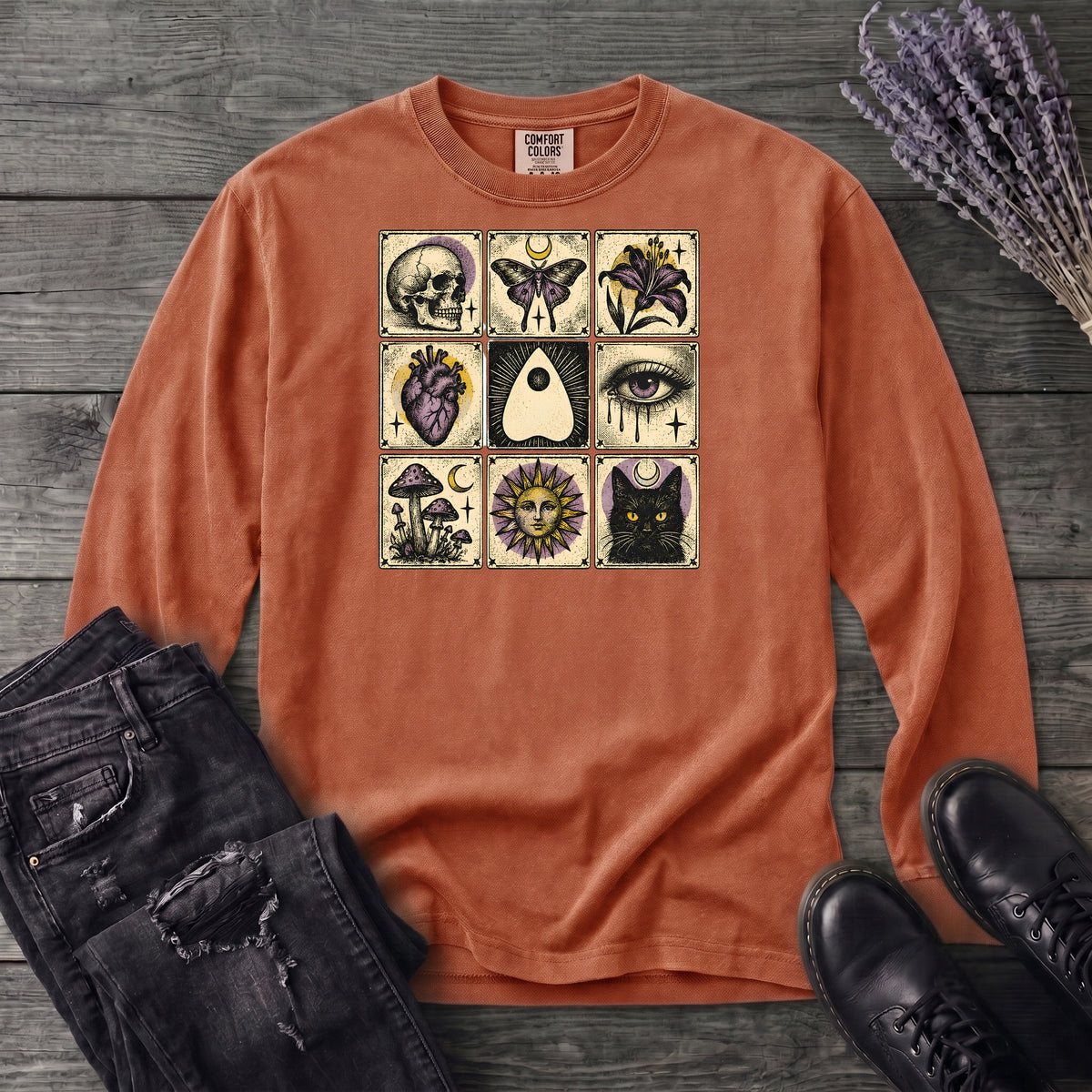 Occult Grid Long Sleeve T-Shirt