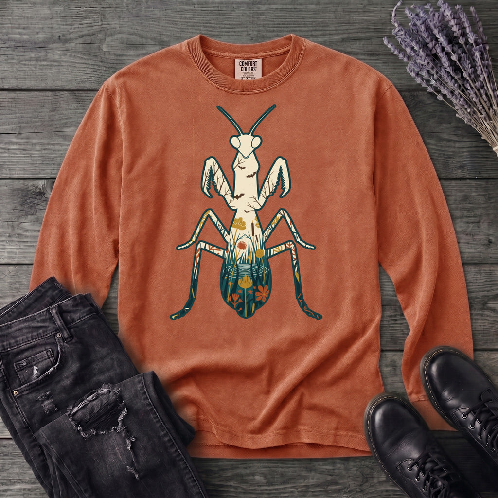 Mantis Silhouette Long Sleeve T-Shirt