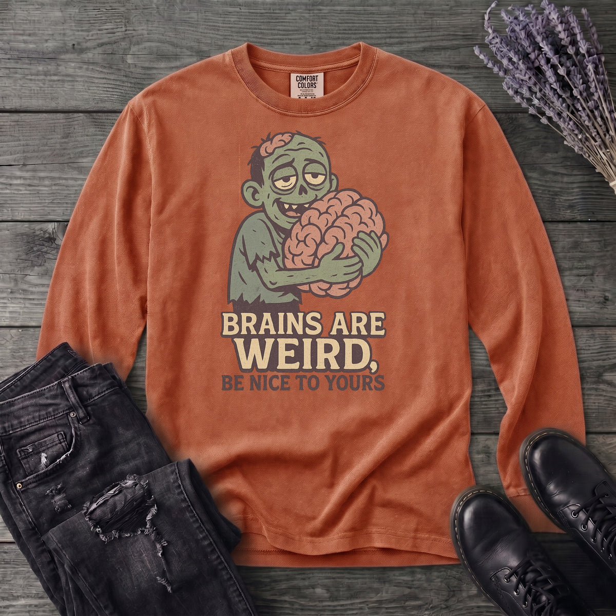 Brains Are Weird Long Sleeve T-Shirt