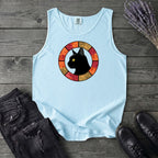 Black Cat Autumn Medallion Tank Top