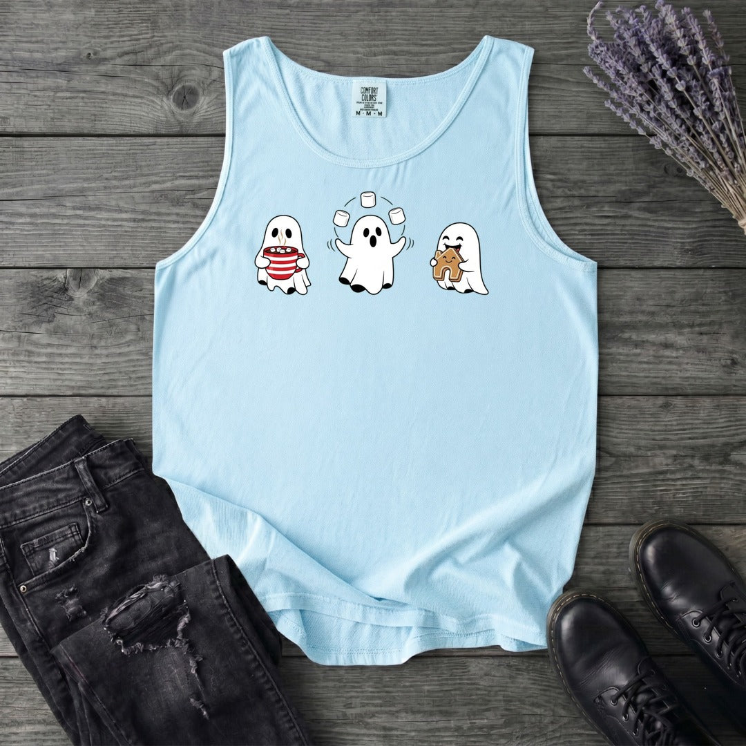 Hot Cocoa Ghosts Tank Top