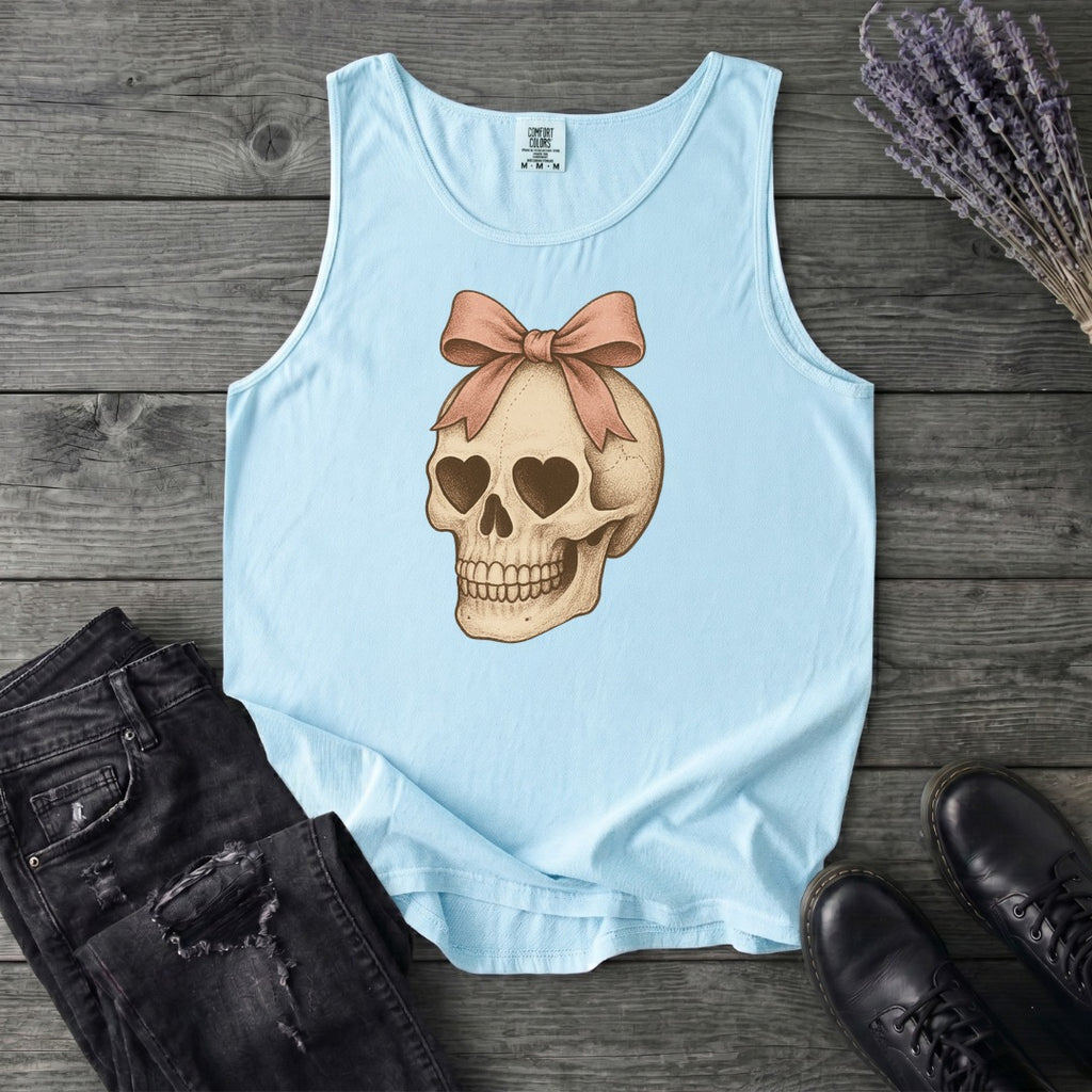 Coquette Skull Tank Top