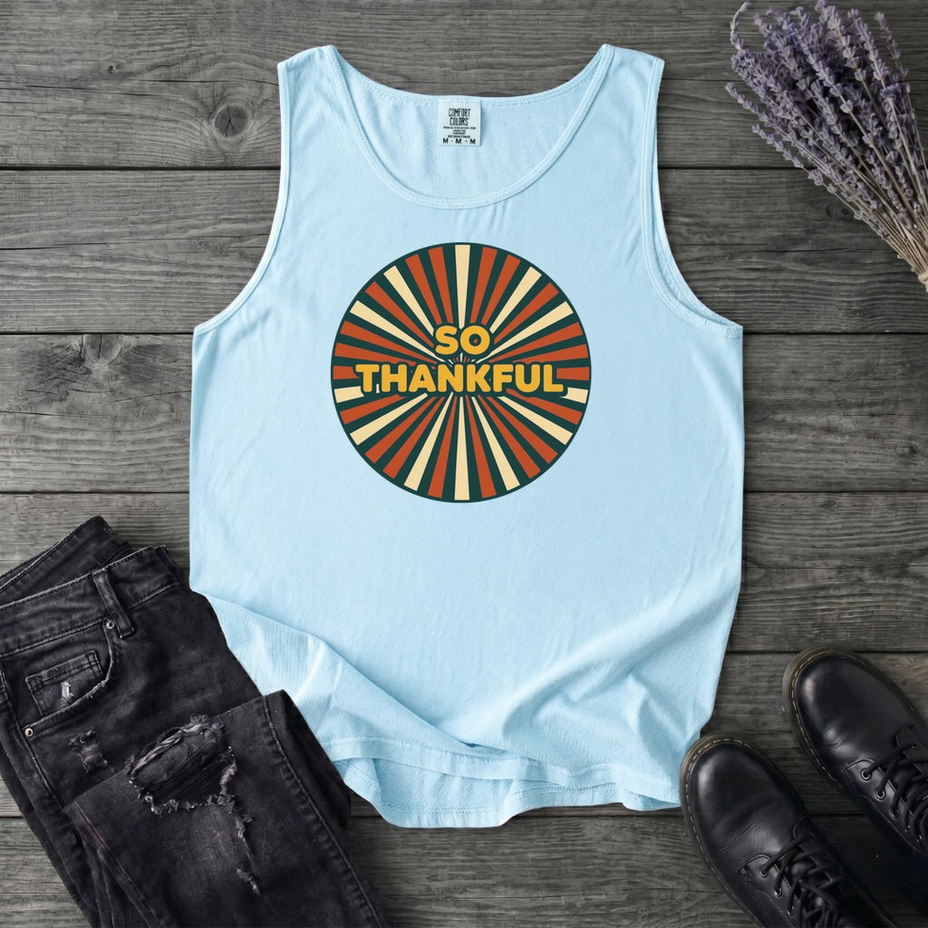 So Thankful Sunburst Tank Top