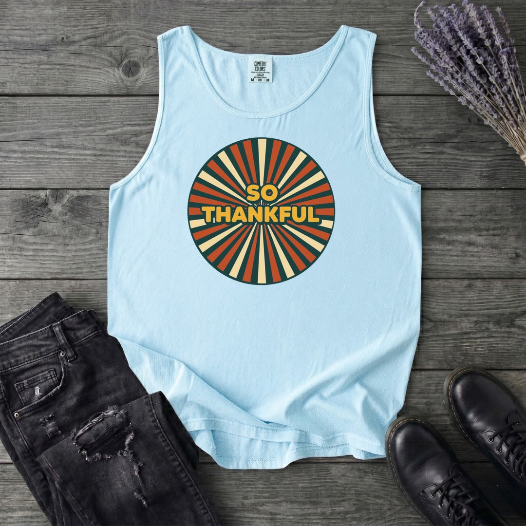 So Thankful Sunburst Tank Top