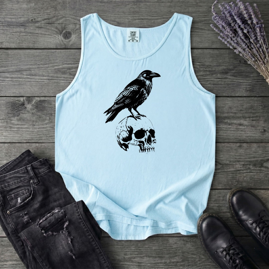 Classic Crow and Skull Tank Top