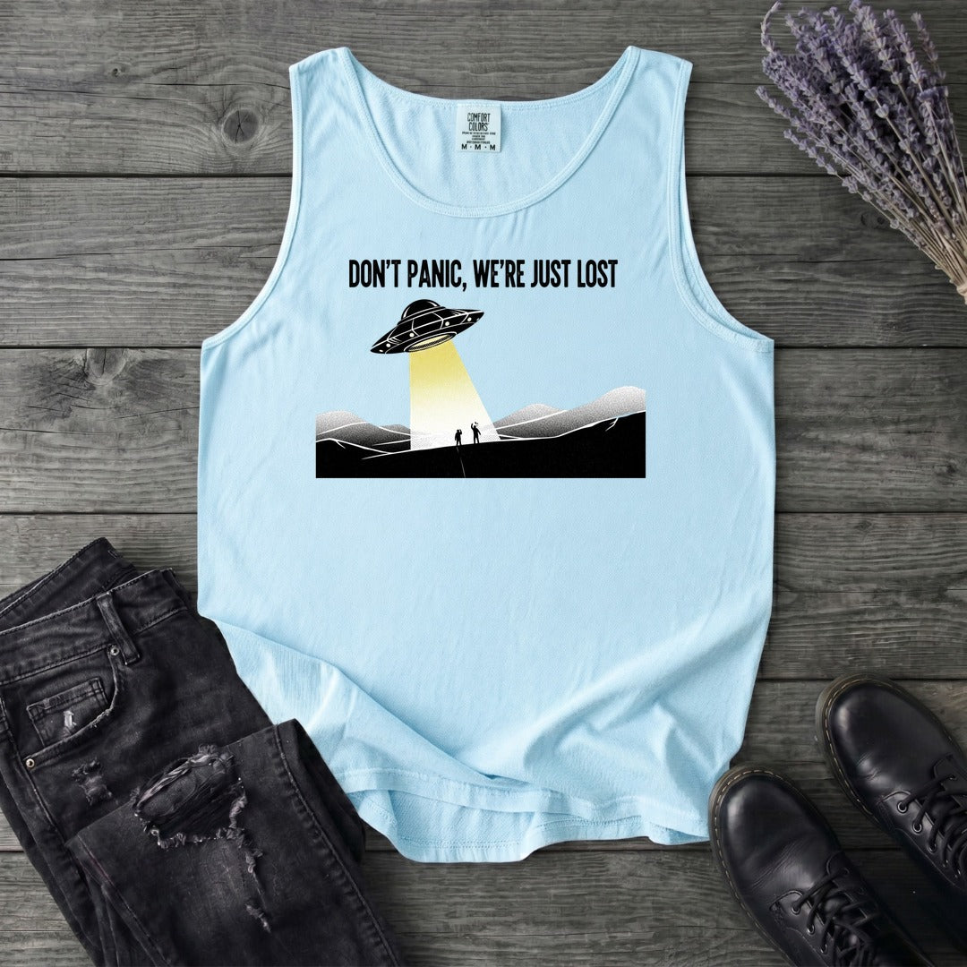 Dont Panic Were Lost Tank Top
