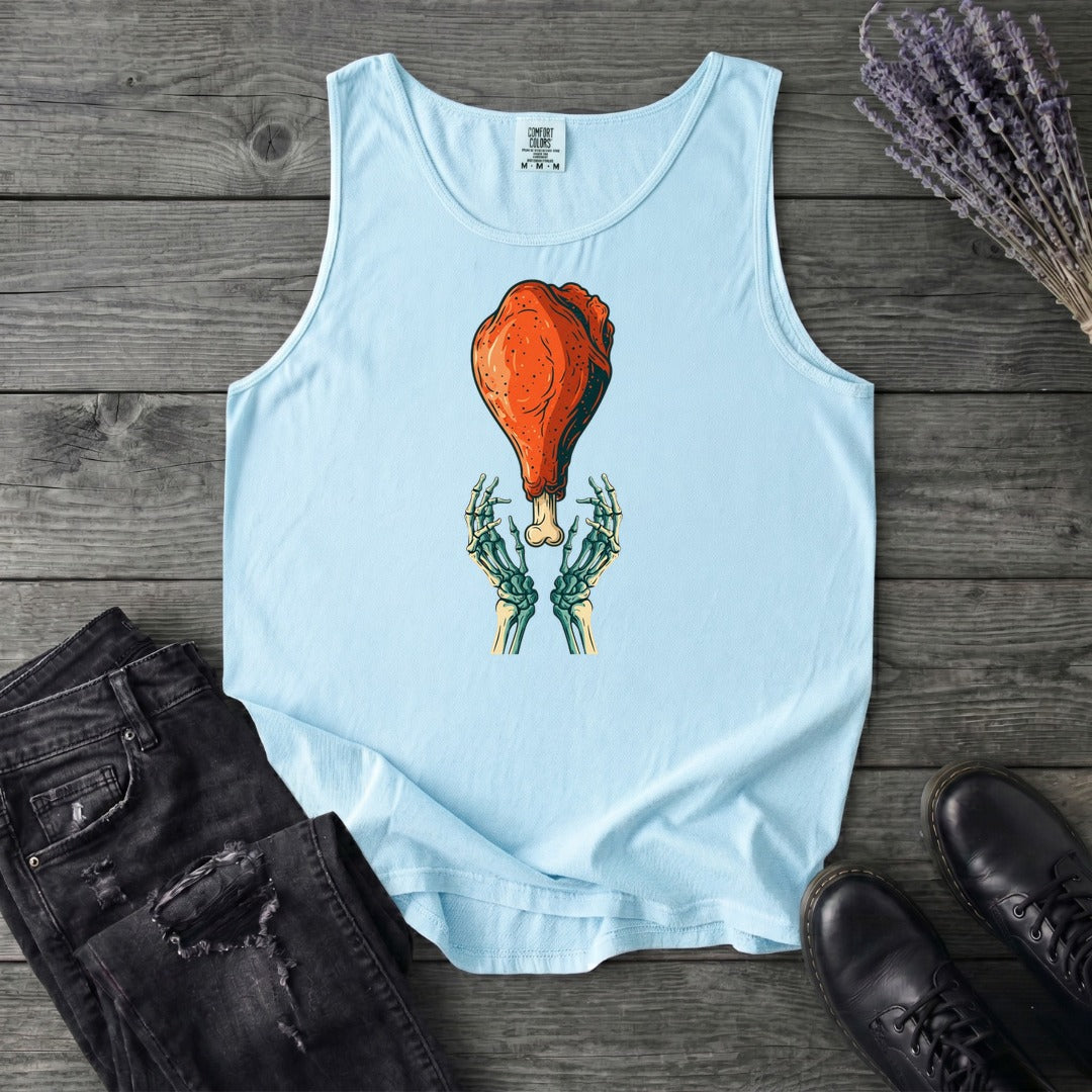 Skeleton Turkey Leg Tank Top