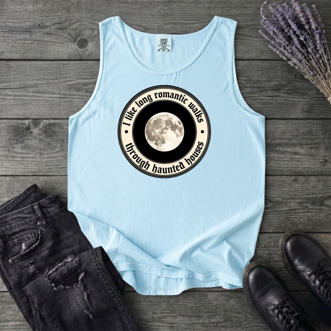 Long Romatic Walks Haunted House Tank Top