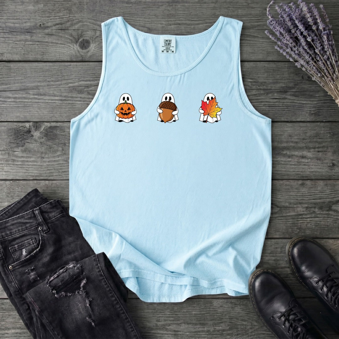 Ghosts Autumn Icons Tank Top
