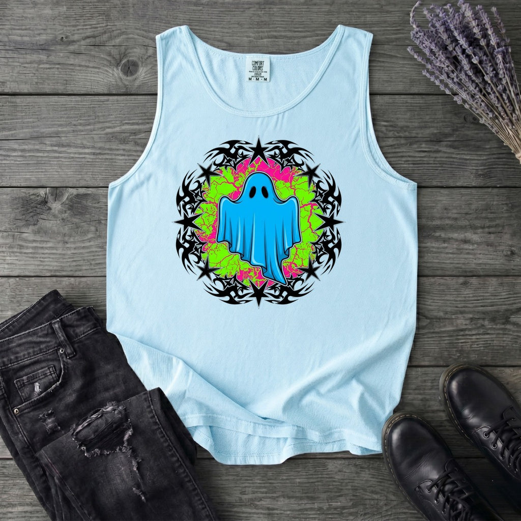 Grunge Star Ghost Tank Top