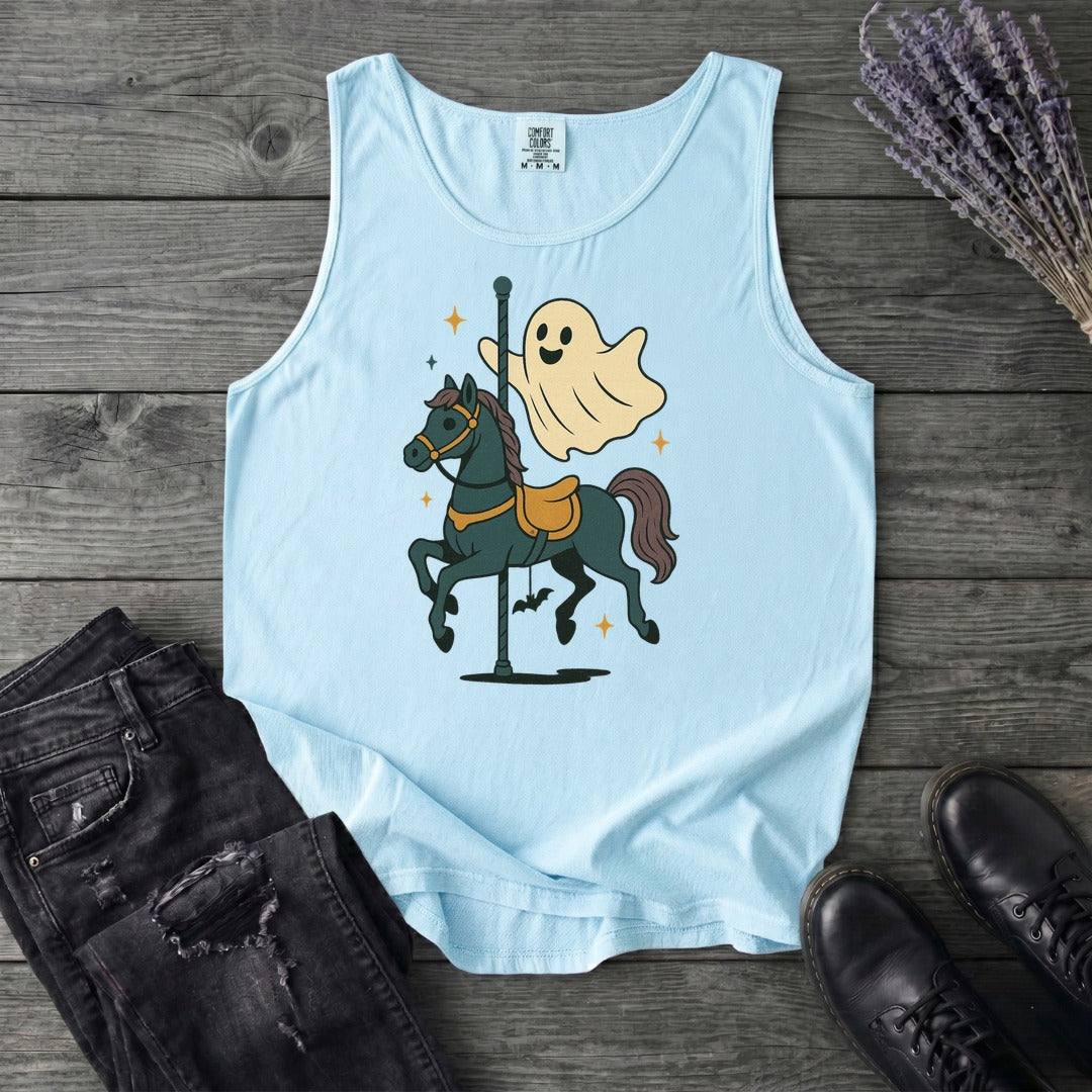 Ghost Carousel Horse Tank Top