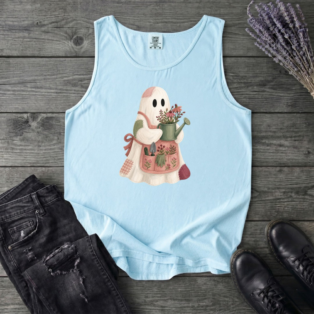 Patchwork Garden Ghost Tank Top