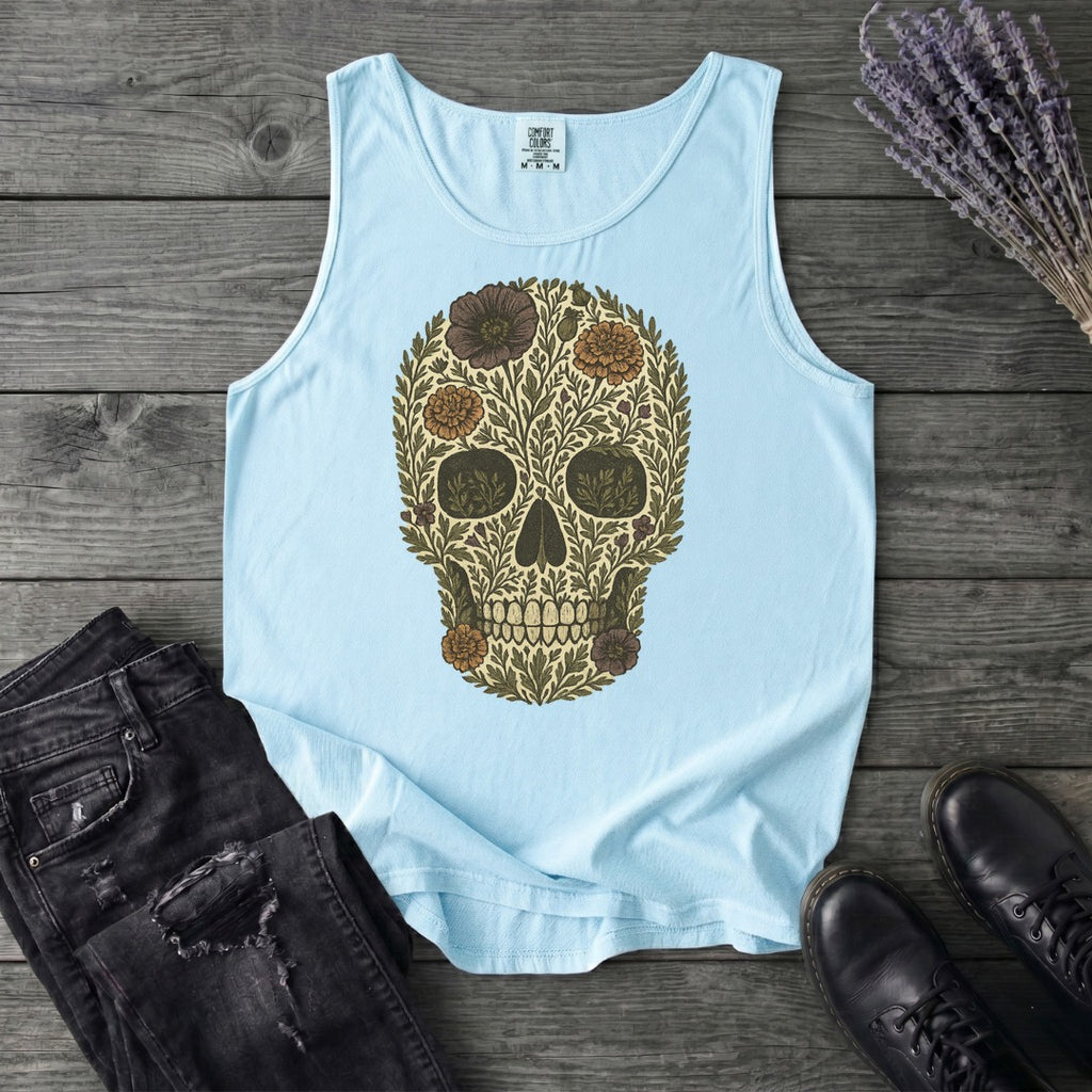 Wildflower Skull Tank Top