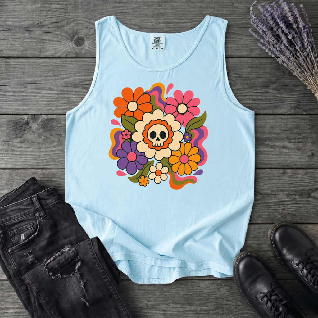 skull daisies Tank Top