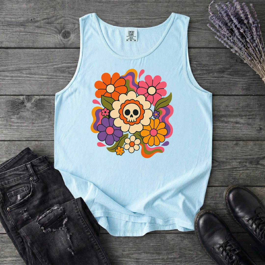 skull daisies Tank Top