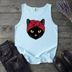 Black Cat Headband Tank Top