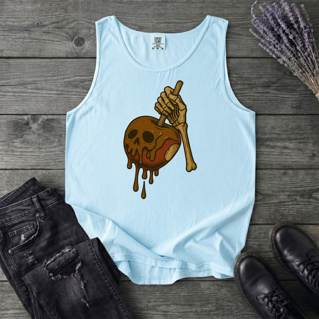 Caramel Apple Skull Tank Top
