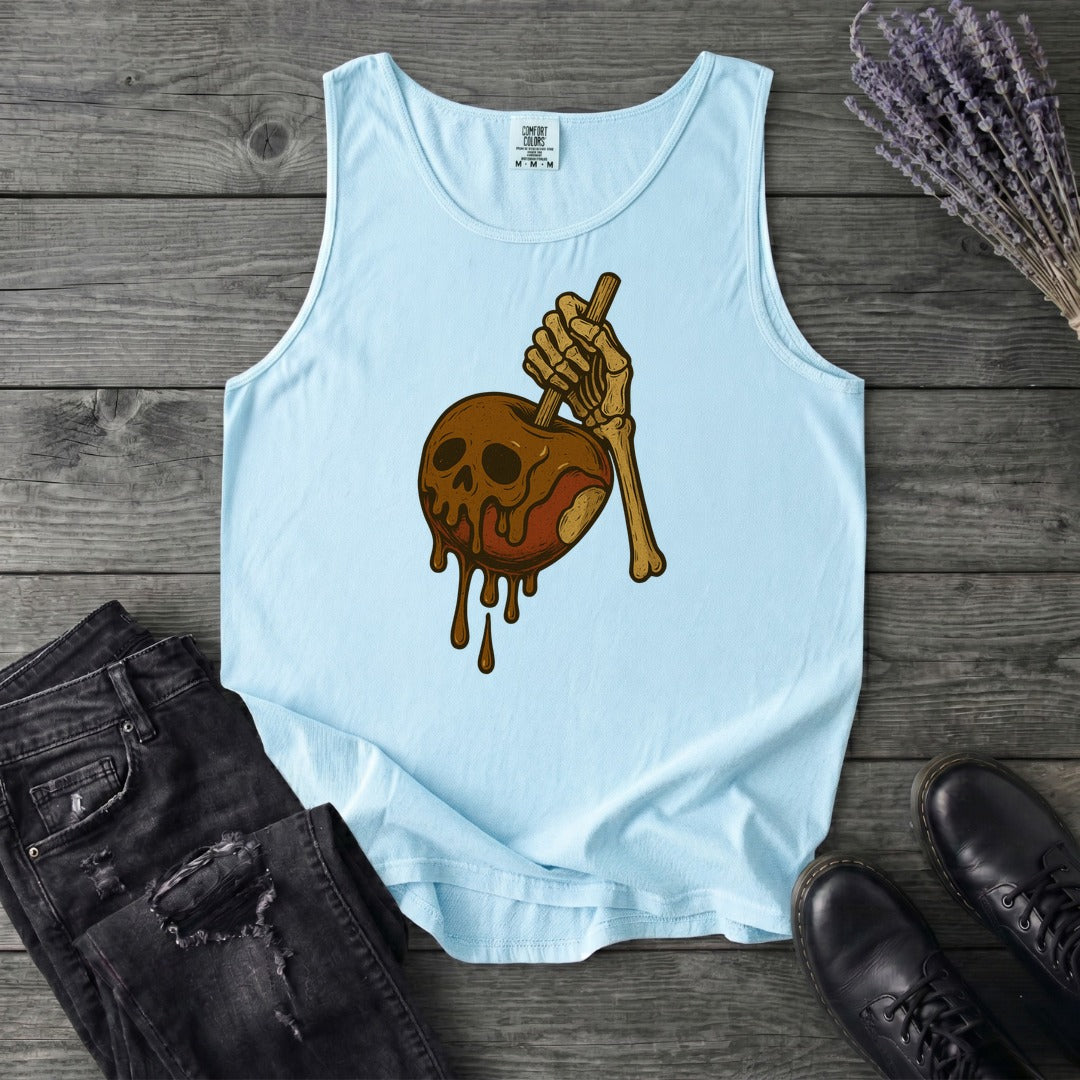 Caramel Apple Skull Tank Top