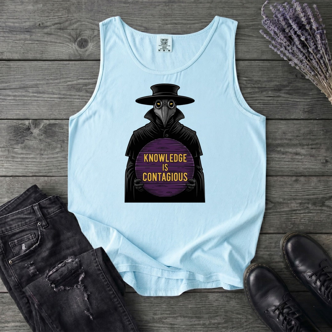 Plague Doctor Knowledge Is Contageous Tank Top
