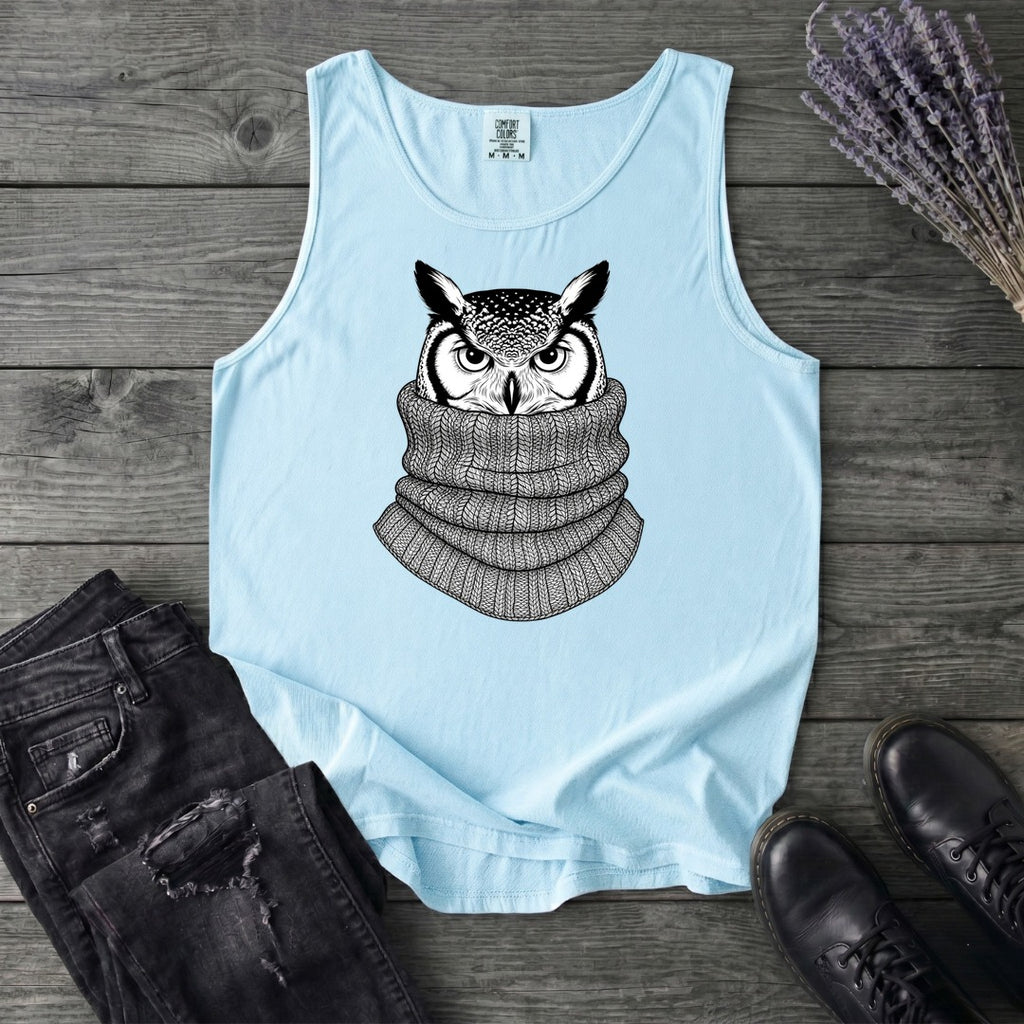 Owl In Cowl Tank Top