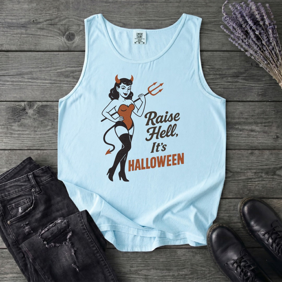 Raise Hell Its Halloween Tank Top