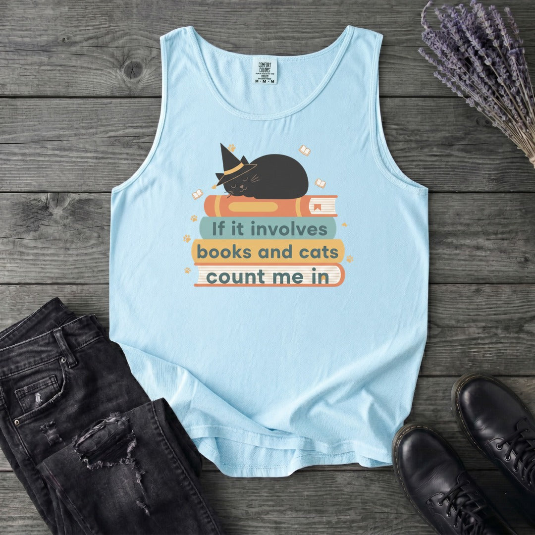 books and cats Tank Top
