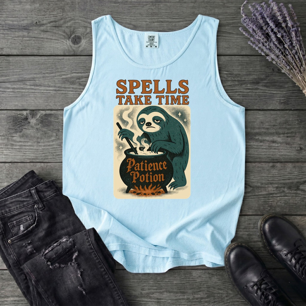 Spells Take Time Tank Top