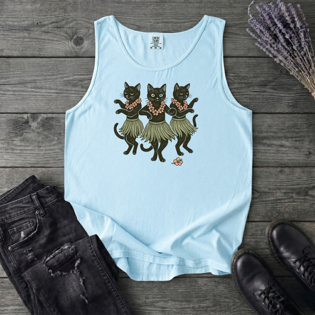 Hula Black Cat Trio Tank Top