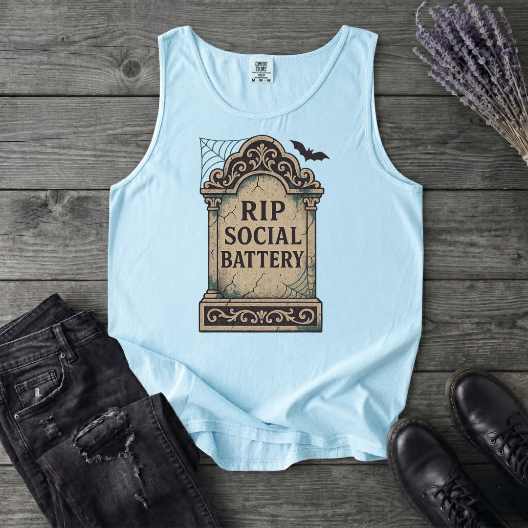 RIP Social Battery Tank Top