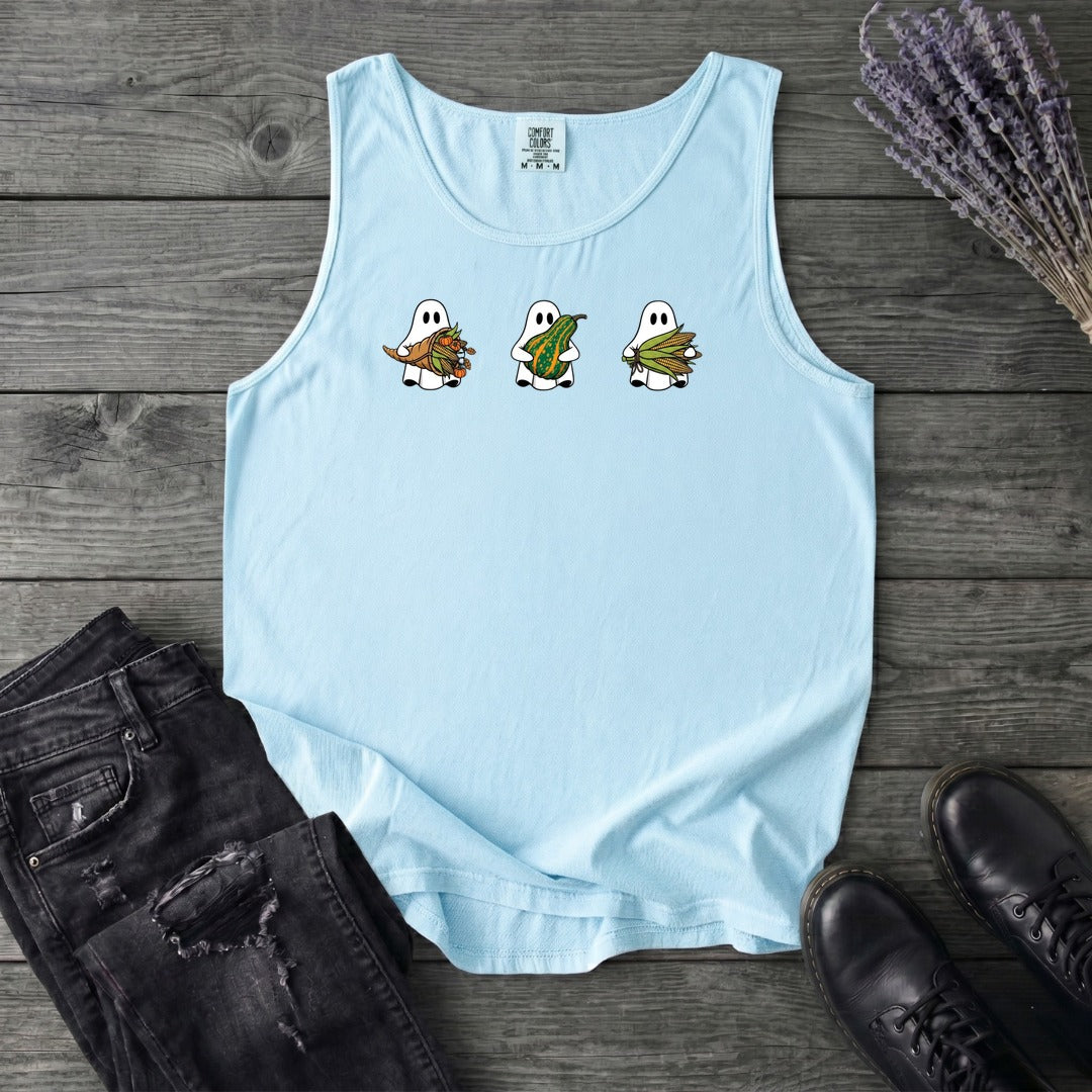 Ghosts Autumn Gourds Tank Top