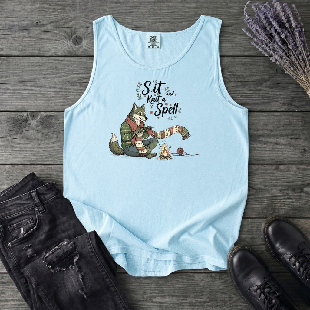 Sit And Knit A Spell Tank Top