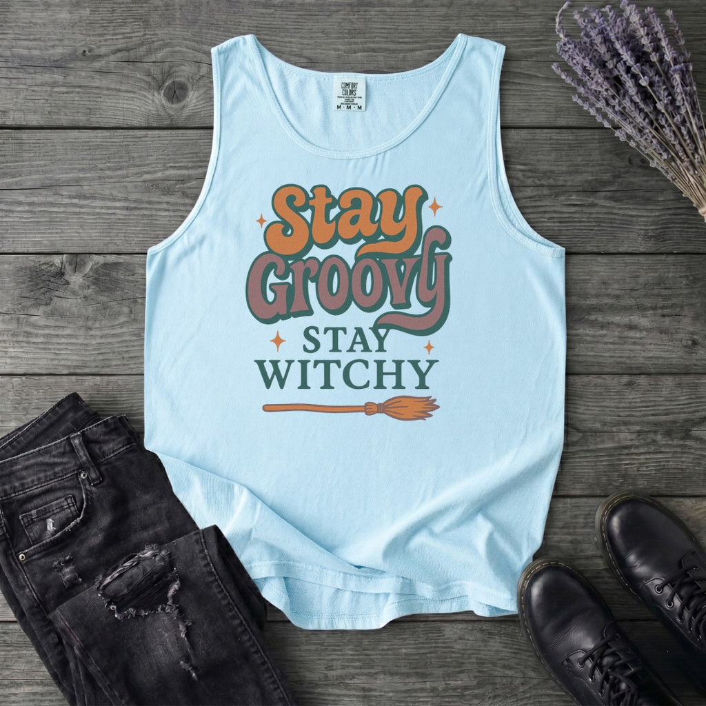 Stay Groovy Stay Witchy Tank Top