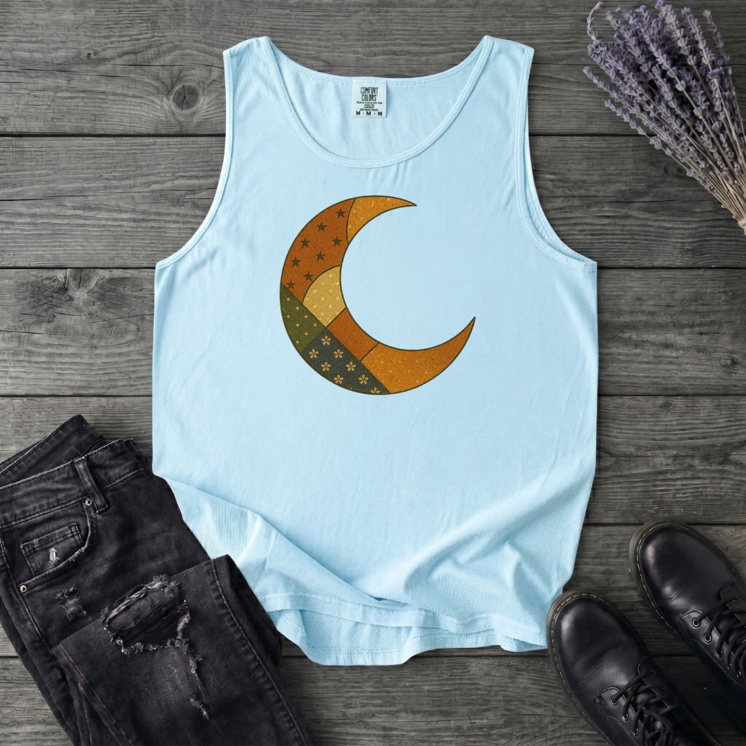 Patchwork Crescent Moon Tank Top