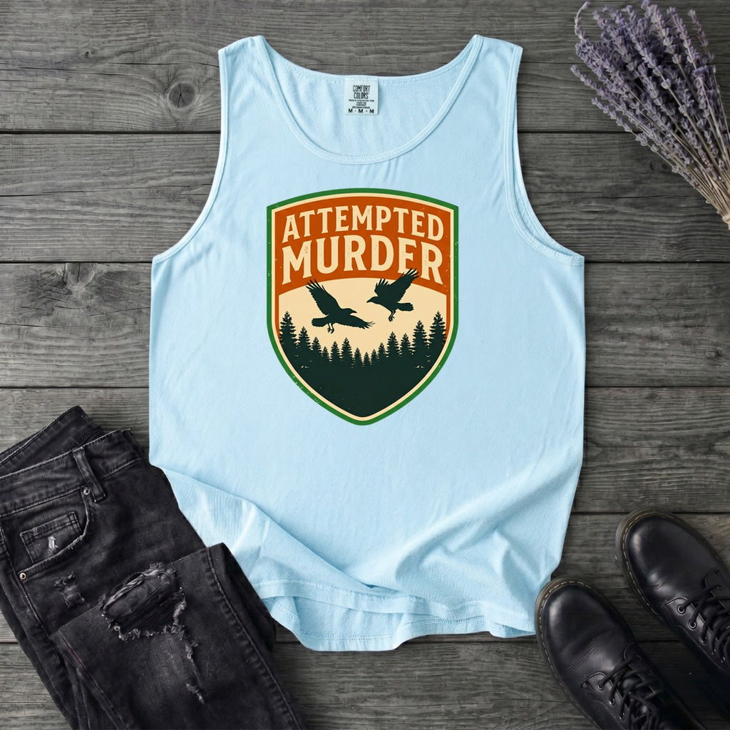 Attempted Murder Crows Tank Top