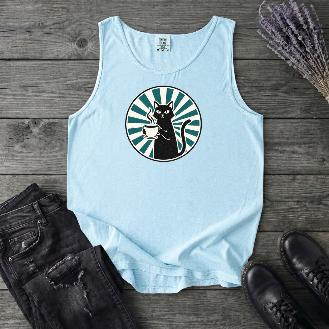 Black Cat Coffee Tank Top