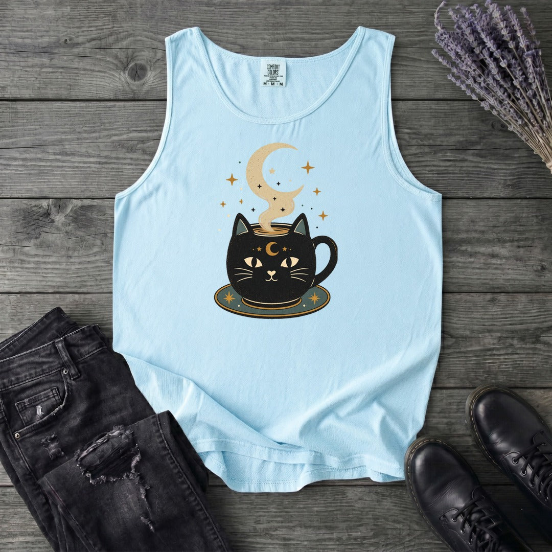 Celestial Cat Coffee Tank Top