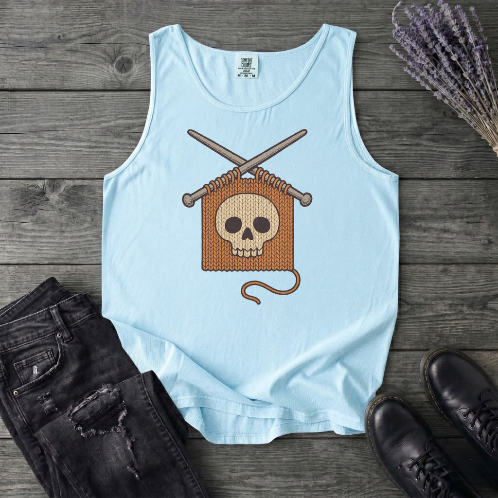 Knit Skull Tank Top