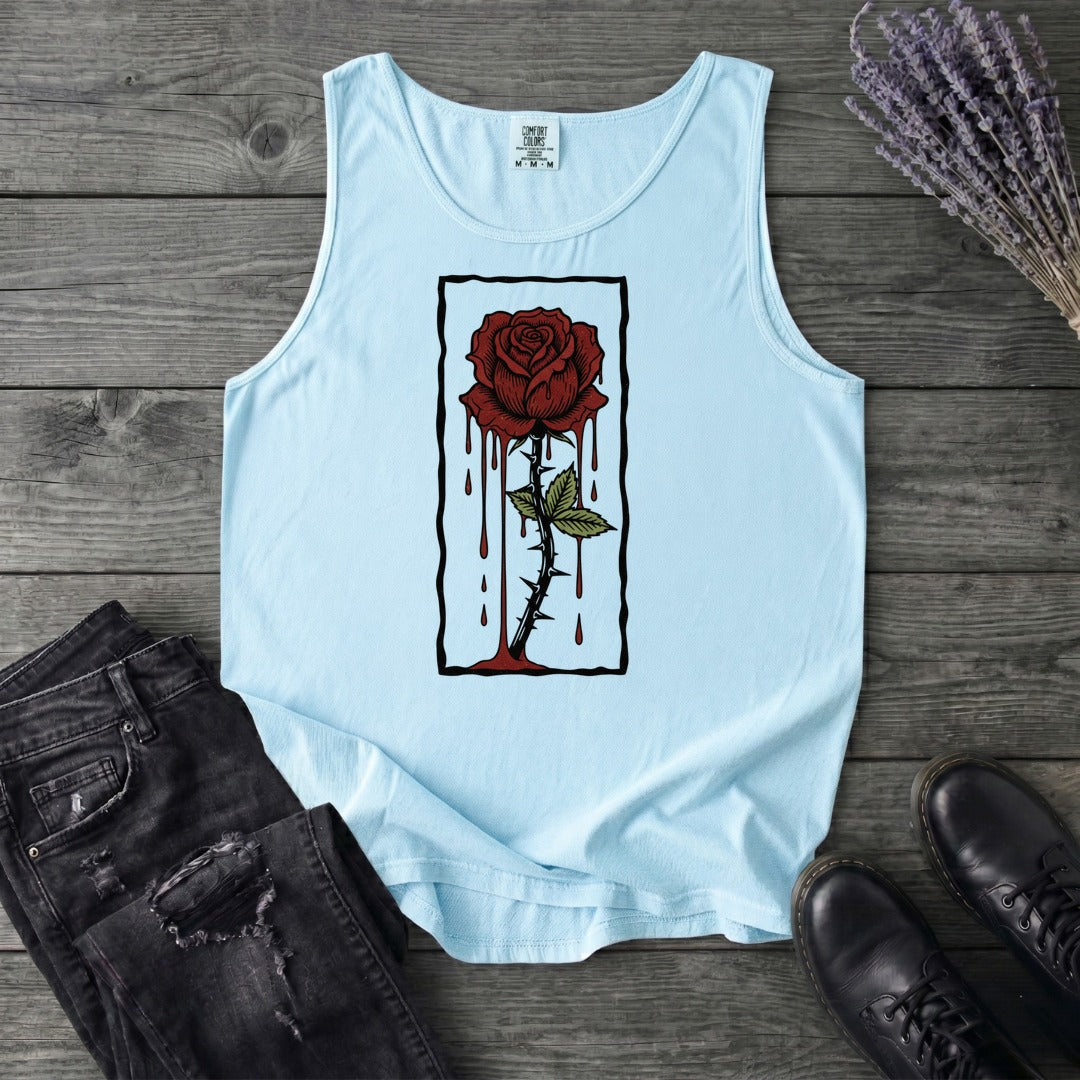 dripping rose Tank Top