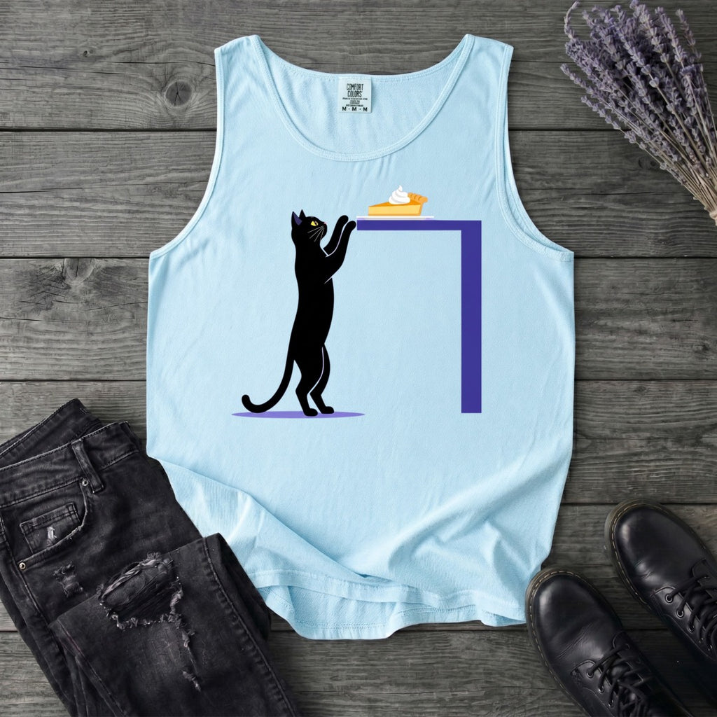 Black Cat Pumpkin Pie Tank Top