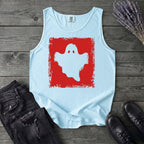 Grunge Stencil Ghost Tank Top