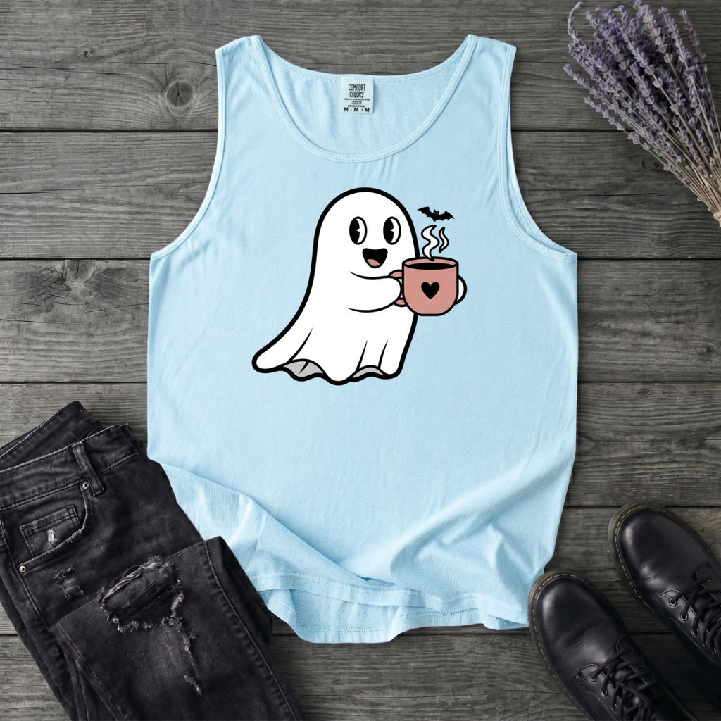 Ghost Heart Coffee Tank Top
