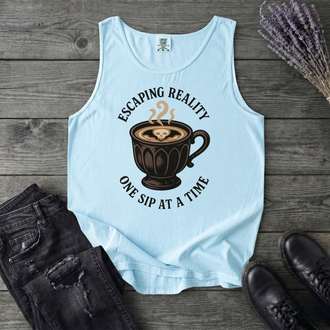 Escaping Reality One Sip At A Time Tank Top